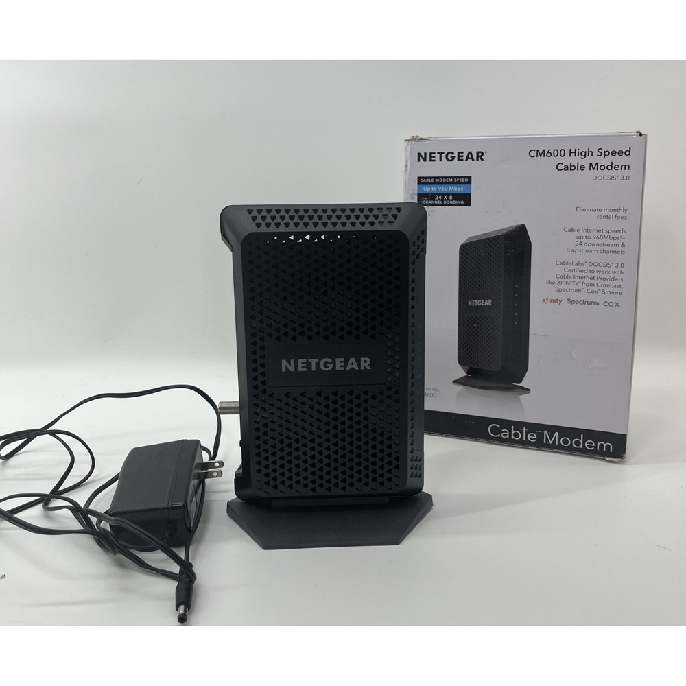 NETGEAR CM600 High Speed 24x8 Cable Modem DOCSIS 3.0